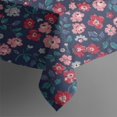 thumbnail image 5 of Pioneer Flower Floral Print Pattern Rectangle Tablecloth 60"x102",Waterproof Polyester Rectangle Table Cloth, Wipeable Spillproof Polyester Tablecloth for Dining, Camping, Indoor and Outdoor, 5 of 6