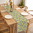 thumbnail image 3 of Yellow Cashew Flower Table Runner - 90 Inch Long, Kitchen Dining Table Runner Dresser Scarves, Retro Ethnic Abstract Country Farmhouse Decor for Coffee Tables Wedding Party Banquet, 3 of 8