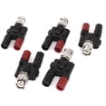 thumbnail image 5 of 5pcs BNC Male Plug to Two Dual Banana Female Jack Coaxial Connector Adapter, 5 of 5