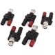 thumbnail image 1 of Adaptador de conector coaxial de 5 piezas BNC macho a dos jacks hembra de banana dual, 1 of 2