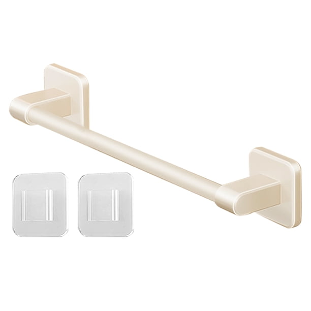 Barra para Toallas Baño Autoadhesiva Sin Perforación Accesorios (30 Cm) Color Blanco