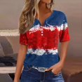 thumbnail image 1 of Fiudx Camisetas para Mujer Blusa de Manga Corta Estampada a La Moda para Mujer, Blusas Informales con Cuello Redondo, 1 of 5