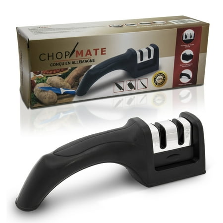 Chopmate Deluxe 2-Stage Sharpening Non-Slip Rubber Base Diamond Coated Knife