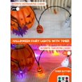thumbnail image 4 of Cadena de luces para Halloween, EXF, 3D, diseño de calabaza, murciélago, fantasma, 30 LED, 4 of 7