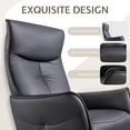 thumbnail image 6 of papajet Power Swivel Recliner Chair for Adults,Zero Gravity Electric Recliner for Living Room,Leather Black, 6 of 9