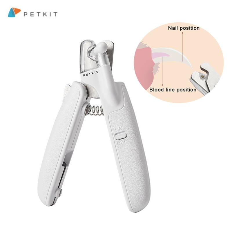 PETKIT Pet LED Nail Clipper Splash Proof Safety Nail Clippers Cat Dog