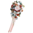 thumbnail image 1 of facefd Wedding Bride Bridal Bouquet Bride Hand Stick Flower for Anniversary Wedding, 1 of 5