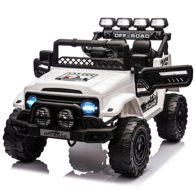 QinaQin Kids 12V Electric Ride On Truck, Remote Control Toy Car with Music and Story Function