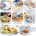 thumbnail image 3 of Bento Box Fiambrera, Contenedores para Adultos, Hombres y Mujeres con 4 Compartimentos, Contenedor de Comida para Almuerzo con Utensilios, Tarro de Salsa, Copa de mafín,Bolsa del Almuerzo(AZUL), 3 of 9
