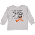 thumbnail image 3 of Inktastic Never Giving Up Limb Loss Awareness Orange Ribbon Boys or Girls Long Sleeve Toddler T-Shirt, 3 of 5