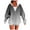 Gray 02, variant on Yievot Hooded Sweatshirts for Women Casual Full Zip Long Sleeve Sport Sweatshirt Gradient Color Regular Fit Fall Jogging Jackets