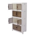thumbnail image 1 of Wardrobe Clothes Organizer, Stackable Storage Bins With Lids Storage Bins With Lids Craft Organizers And Storage Folding Organizer Box With Doors And Wheels Containers for Closet, 1 of 7