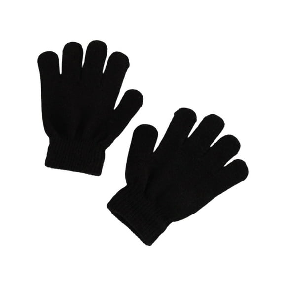 zanvin Winter Warm Solid Color Knitted Student Gloves Split Finger Gloves for Boys and Girls Warm Gloves, Housewarming Gifts