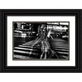 thumbnail image 1 of Suzuki, Tatsuo 18x13 Black Ornate Wood Framed with Double Matting Museum Art Print Titled - Girl with cigarette, 1 of 4