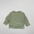 thumbnail image 2 of BOOMNY Girl's Tees Unisex Oversized Casual Striped Printed Short Sleeve Crew Neck Soft Loose Fit Tshits Suitable For Dailywear 3-5 Years, 2 of 7