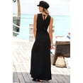 thumbnail image 3 of LASCANA Women's V-Neck Maxi Dress Tassels, 3 of 5