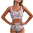 thumbnail image 5 of Haivin Women's One-Piece Swimsuit, Fashion Casual Floral Print High Elastic Comfortable Low Back Athletic for Beach and Vacation, 5 of 5
