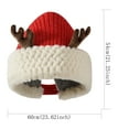 Zuhui Womens Christmas Hats, Winter Plush Thickened Woolen Hat Big Head