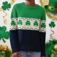 thumbnail image 5 of St Patricks Day Sweater Women Long Sleeve Crewneck Irish Oversized Pullover Plus Size Sweater, 5 of 8