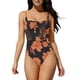 thumbnail image 4 of TaTaai 2026 Women‘s One Piece Swimsuit Broad Camisole Straps Allover Colorful Print Pattern Fixed Straps No Removable Pads Summer Beach Honeymoon Cruise Gift, 4 of 9