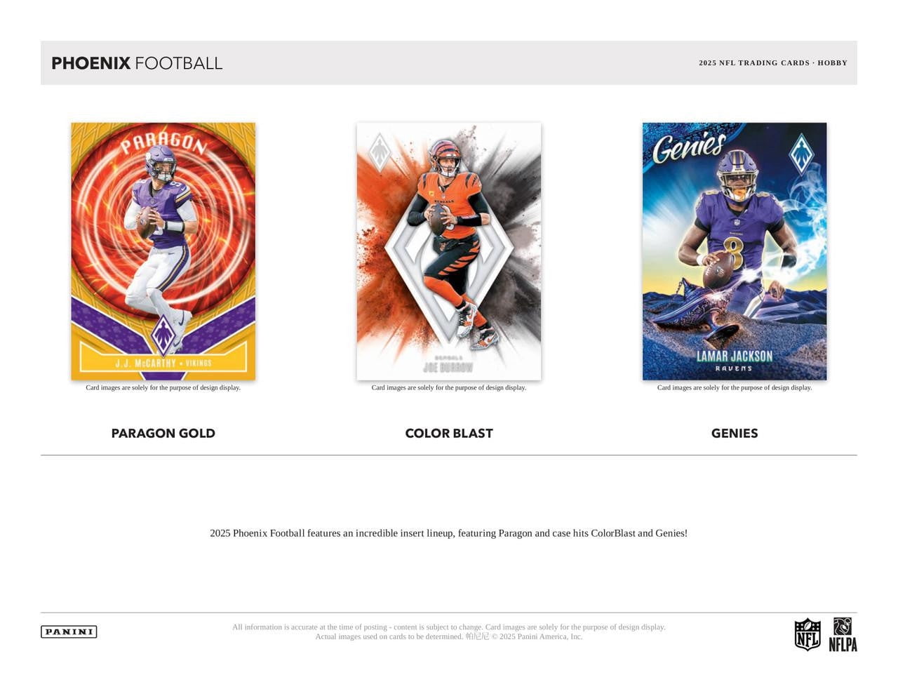 Panini 2025 Phoenix Football Hobby Trading Card Box