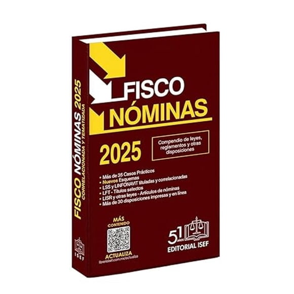 Libro Fisco Nomina Economica 2025 Tapa Blanda, Autor Ediciones Fiscales Isef, Editorial Ediciones Fiscales Isef