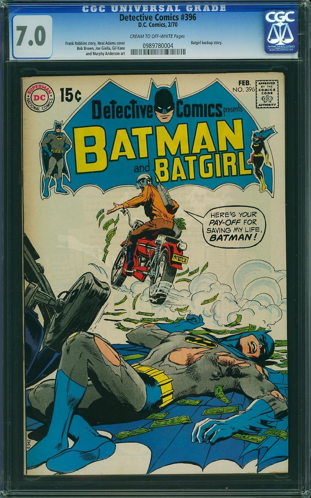Cover of Detective Comics #396