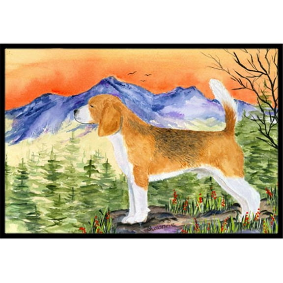 Carolines Treasures  24 x 36 in. Beagle Indoor Or Outdoor Mat
