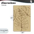 thumbnail image 4 of Stupell Industries Traditional Autumn Monstera Leaf Contour Canvas Art, 30 x 45, by Martina Pavlova, 4 of 8