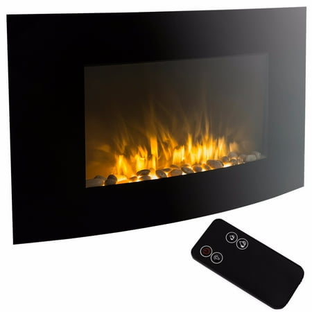 35 Electric Fireplace 1500w Heat Adjustable Electric Wall Mount