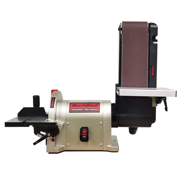 Lijadora de banda de mesa Bucktool BD4801 3/4 HP para carpintería