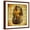 Brown Frame, variant on Art.com Egyptian Papyrus With Pharaoh Art Print by Maugli-l, 16" x 16"