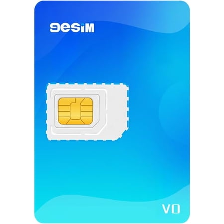 v0 esim adapter for unlocked android phone international travel europe usa japan china unlimited data sim card pre-cut for easy use (physical eSIM card)
