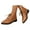 Brown, variant on Women's Chelsea Boots Pointed Toe Lace up Non-Slip Fashion Casual Driving Business Work Oxford Ankle Boots
