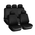 thumbnail image 2 of Yuangui 9 Pcs 5 Seats Car Seat Covers Universal Auto Seat Cover Wear Resistant Dustproof Car Seat Protector Mat Car Interior Accessory (Black), 2 of 10