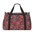 thumbnail image 1 of Fotbe Fire Sign Bolsa de Viaje con Estampado, Bolsa de Fin de Semana para Mujer con Compartimento para Zapatos, Bolsa de Gimnasio con Bolsillo Húmedo, 1 of 7