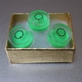thumbnail image 6 of 3 x Professional Spirit Bubble Level (in green) with Metal Ball Guide / Small Mini Bullseye Vial Round circular (supplied with a gift box), 6 of 7