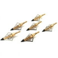 thumbnail image 3 of 12 pcs Archery Arrow Head Black Broadheads 100gr 3 Blades Steel Arrowheads for Outdoor Archery Hunting, 3 of 5