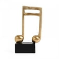 thumbnail image 1 of 1pc-Music Note Statue,Music Note Decor Musical Sculpture Statue Music Note Figurine for Home Piano Gifts Souvenirs Giftbox Resin Golden, 1 of 7