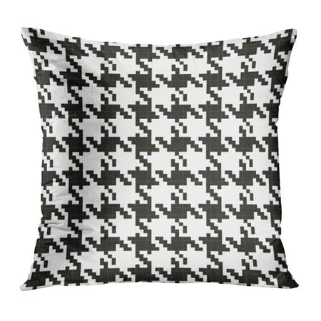 Black Coco Case ECCOT Chanel Pattern Cool Tweed Coco Black Abstract Pillow Case Pillow Cover 16x16 inch ()