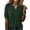 BX25_Dark Green, variant on Women Short Sleeve Sweater 2026 Spring Summer Trendy Henley Tops V Neck Loose Fit Dressy Casual Work Pullove Dark Green L