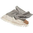thumbnail image 3 of Smyrna Herringbone Series Turkish Cotton Beach Towel, Beige, 3 of 8
