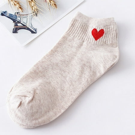 

QWERTYU Womens Soft Causal Winter Warm No Show Socks Low Cut Compression Socks Beige One Size