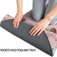 thumbnail image 3 of Pink Cow Milk Strawberry Pattern Hot Yoga Mat Towel Non Slip for Hot Yoga - Quick-Drying Yoga Mat Cover with 4 Corner Pockets with Travel Bag - Hot Yoga Towel Non Slip 74"x26", 3 of 6