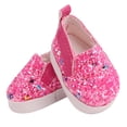 thumbnail image 4 of Zapatos de lentejuelas Zulema para muñeca de 14.5 pulgadas American Rosado, 4 of 7