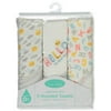 Bon Bebe Unisex 3-Pack Hooded Towels Set - yellow multi, one size