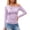 Purple, variant on Womens Tops Cross Neck Slim Fit Blouse Elegant Asymmetric Top for Casual Summer Daily,Black M