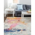 thumbnail image 5 of Unique Loom Chromatic Collection Area Rug - Tybee (5' 1" x 8' Rectangle Beige/Blue), 5 of 7
