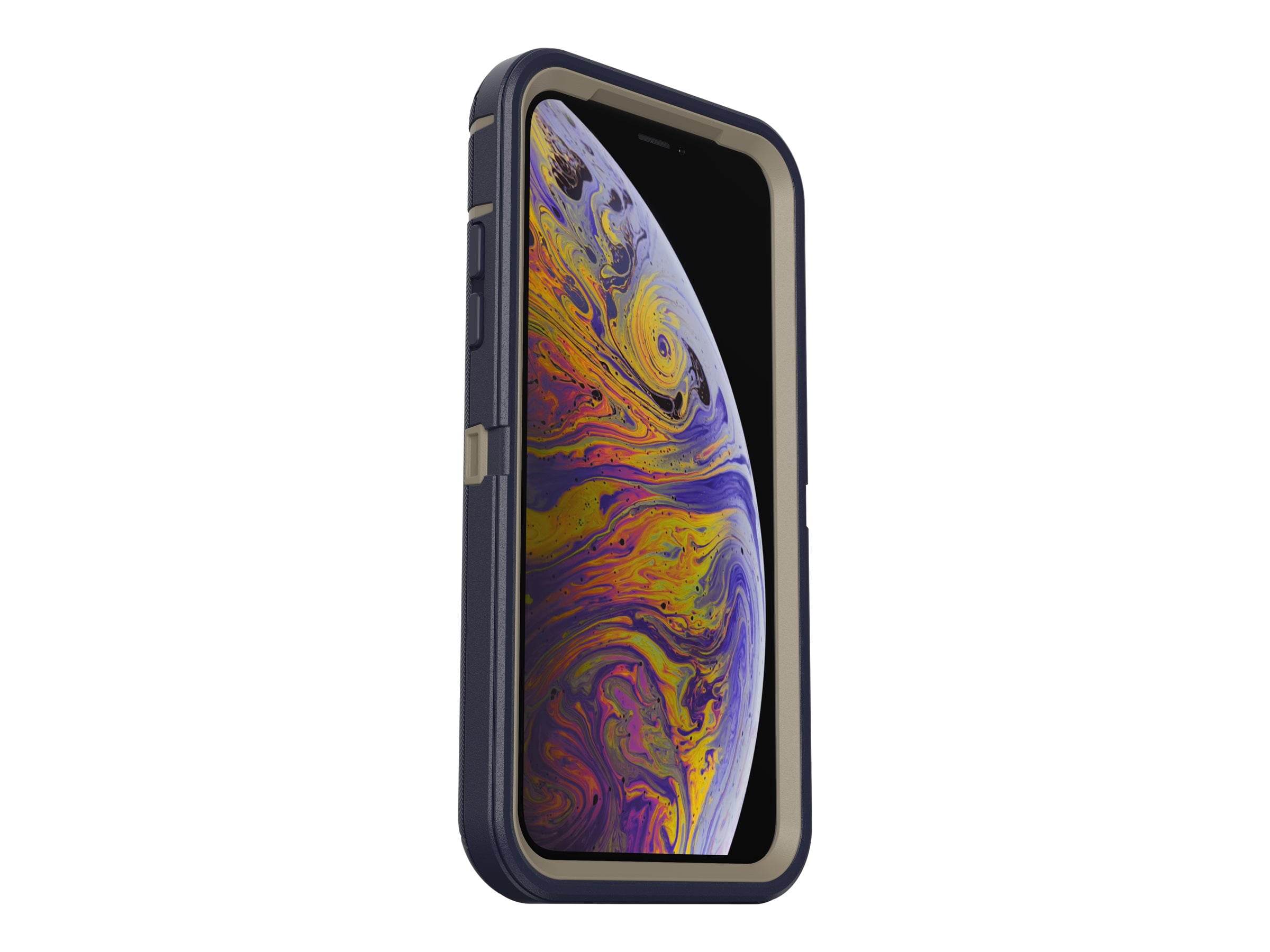Otterbox Defender Series Screenless Edition Case For Iphone Xs & Iphone X Retail Packaging Dark Lake (Chinchilla/Dress Blues)