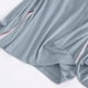thumbnail image 4 of Pijama de manga larga para mujer, color liso, manga larga, cuello redondo, con copa acolchada, ropa de casa, pijama modal para mujer, 4 of 9
